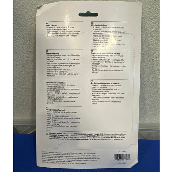 Cricut Basic Tool Set 5-Piece Precision Tool Kit for Crafting and DIYs New Vinyl - Picture 3 of 5